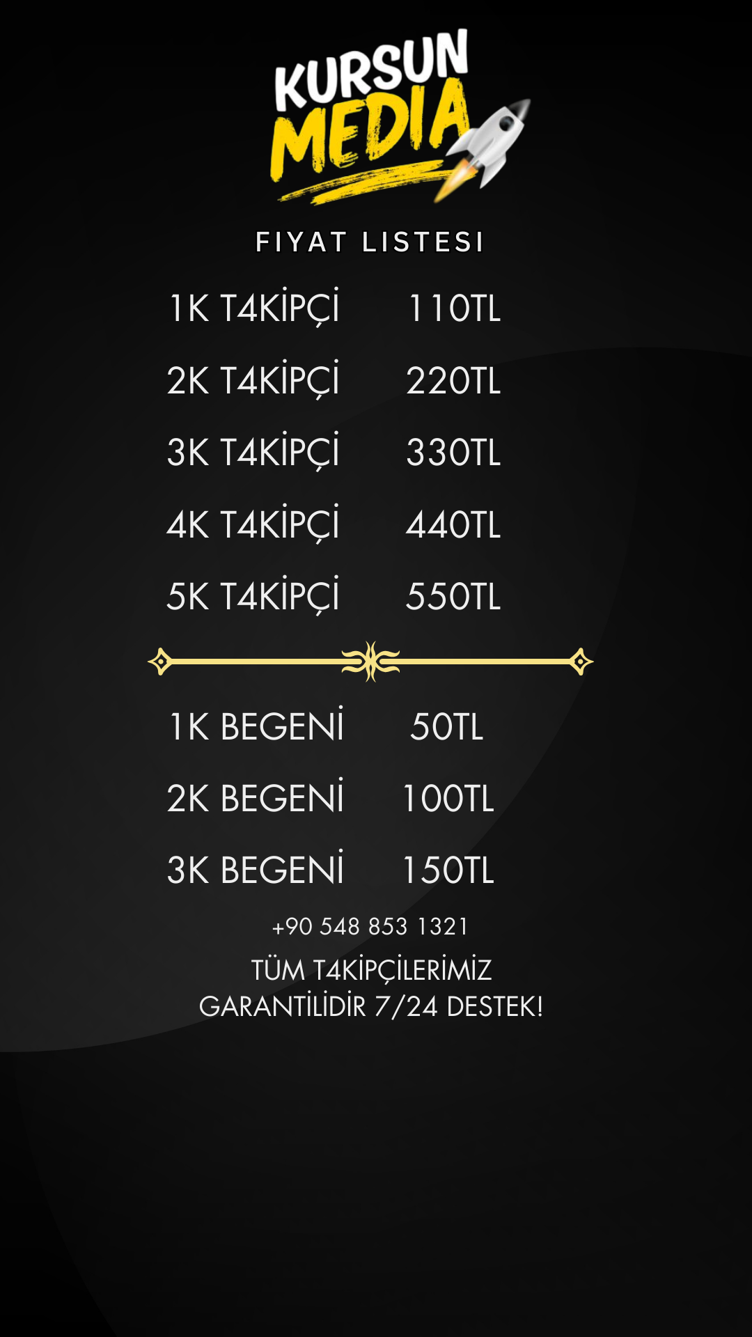 Black and Gold Classic Maximalist Beauty Price List (2)