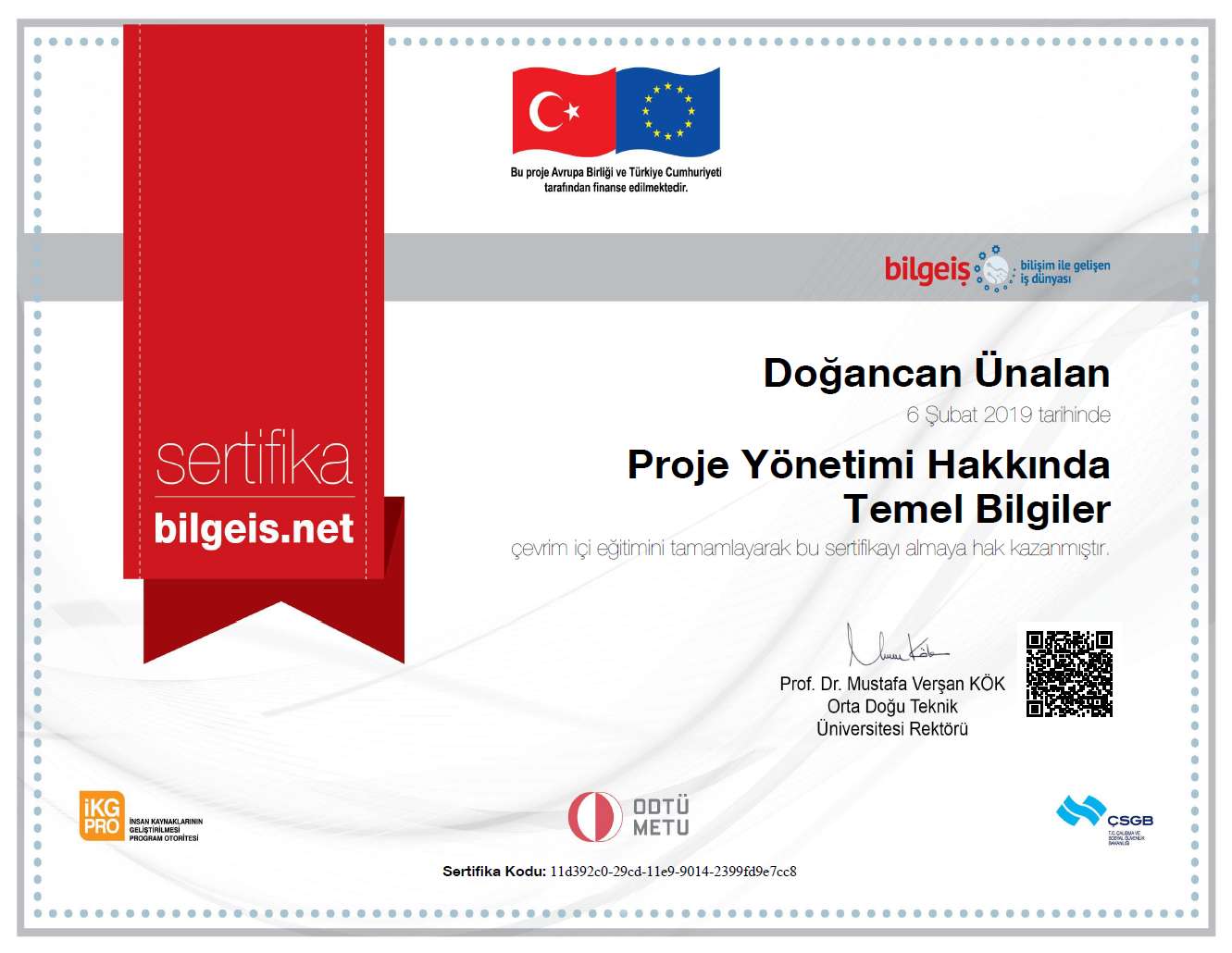 Project Management Certification