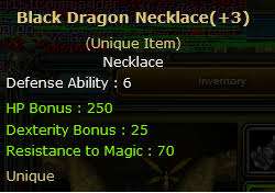 Black dragon neck +3