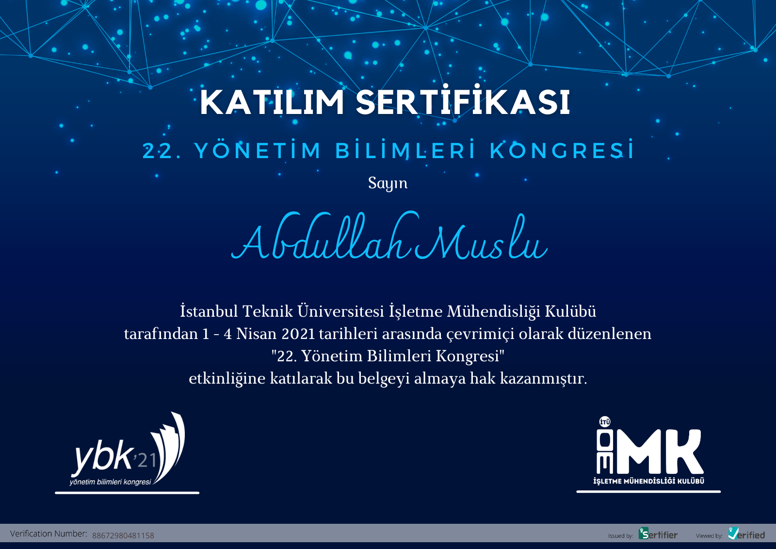 TÜ işletme,22. Yönetim Bilimlerikongresi 