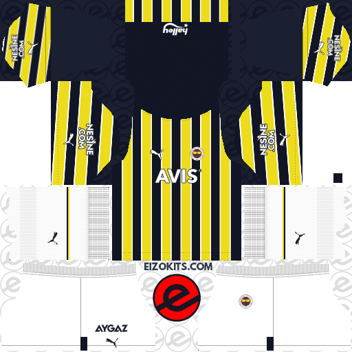 Fenerbahçe S.K. DLS Kits 2022-2023 Puma - Dream League Soccer Kits 2019 (Home)