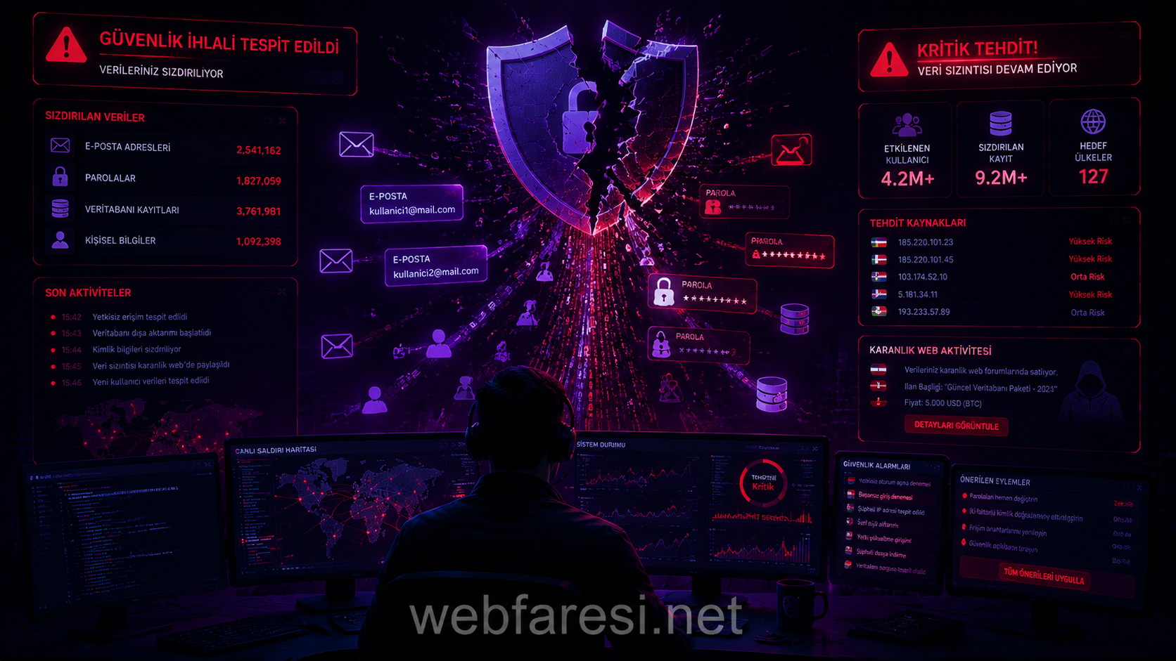 Dark web tehdit istihbaratı araçları - OSINT ve monitoring stack