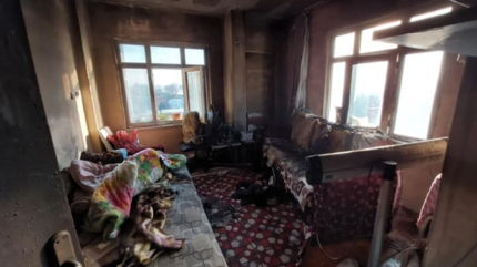 Avc�lar�da kirac� taraf�ndan yak�lan ev g�r�nt�lendi