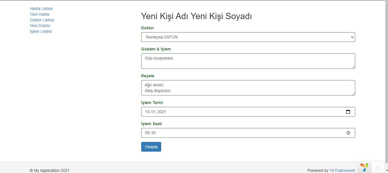 işlem yapma
