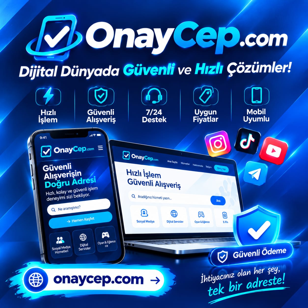 ONAYCEP.COM | Dijital Dünyada Güvenli ve Hızlı Çözümler