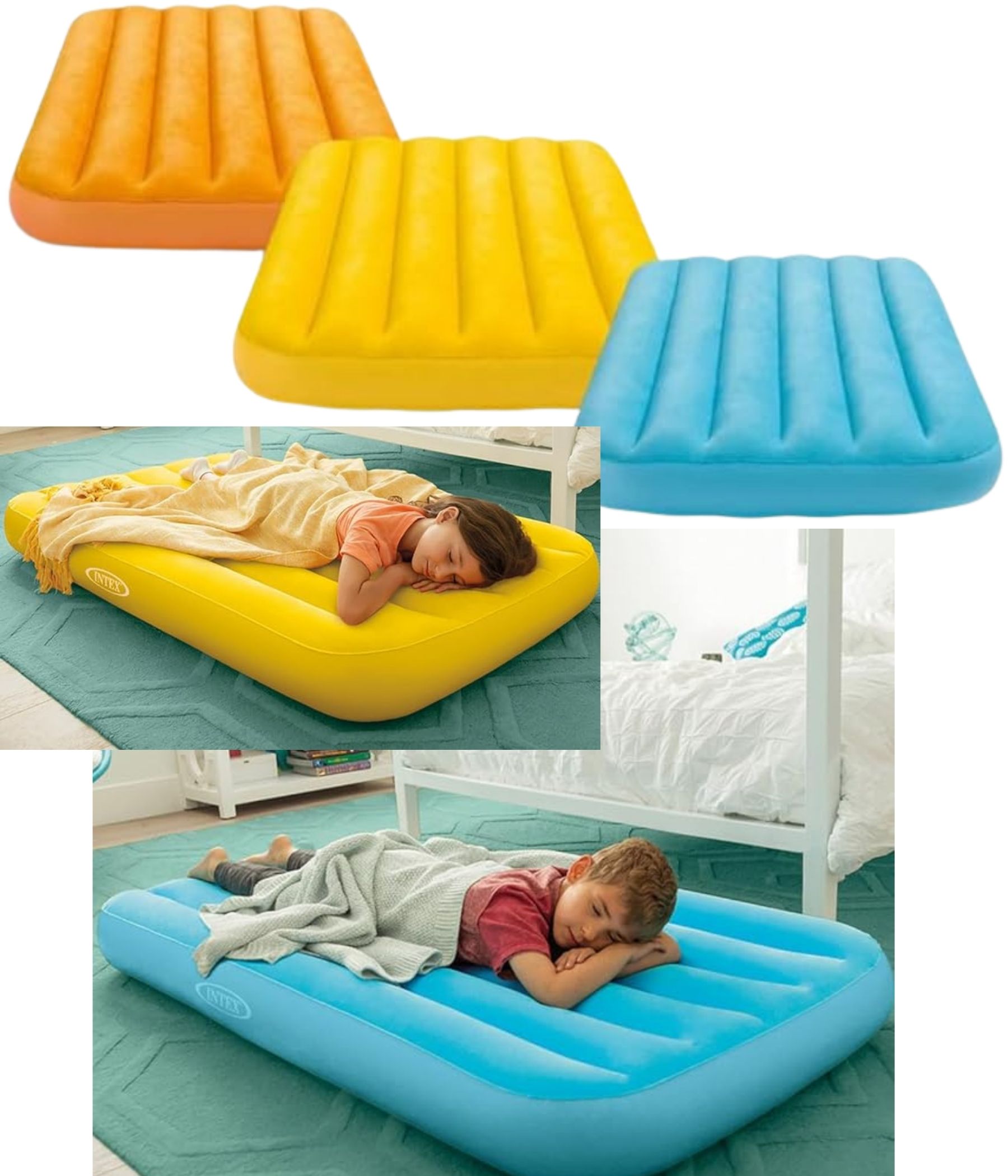 Intex Cozy Kidz Şişme Yataklar, Fiber-Tech