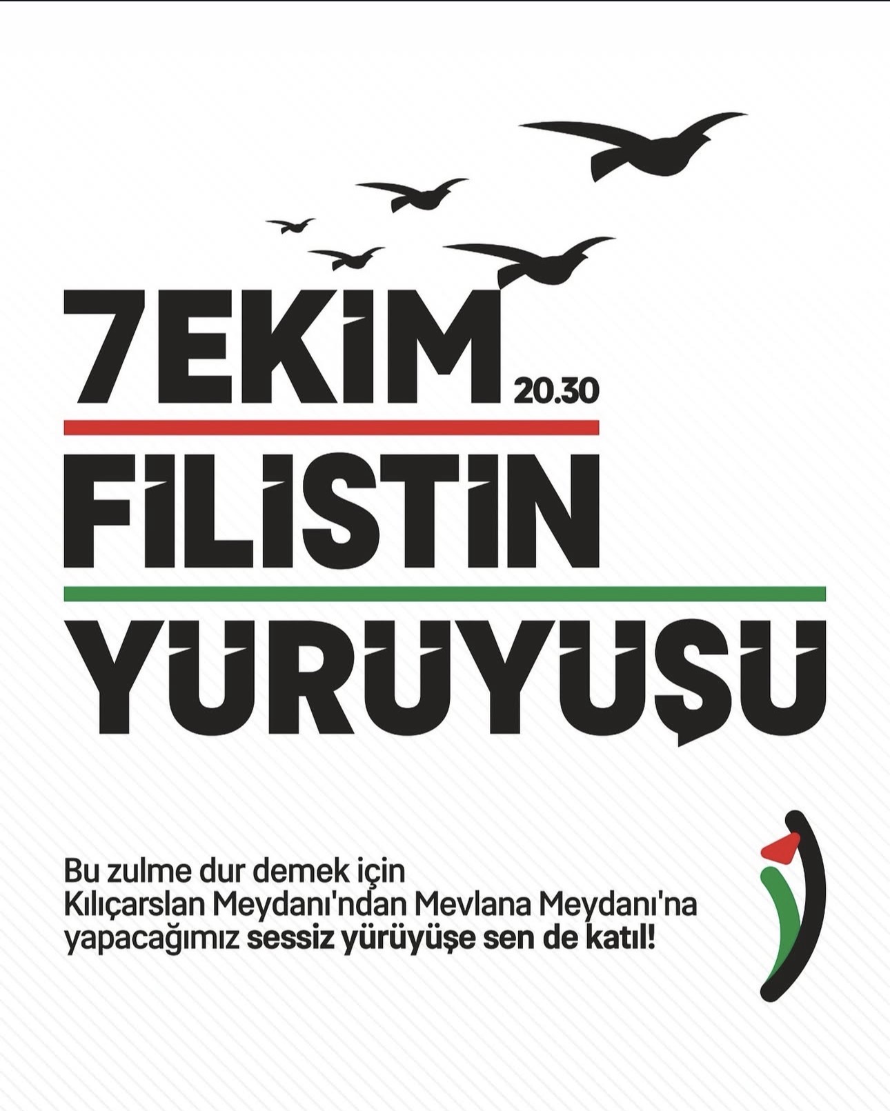 Konya’da Filistin’e Destek Yürüyüşü Düzenleniyor - gundem kategorisinde Arda tarafından yazılan haber görseli