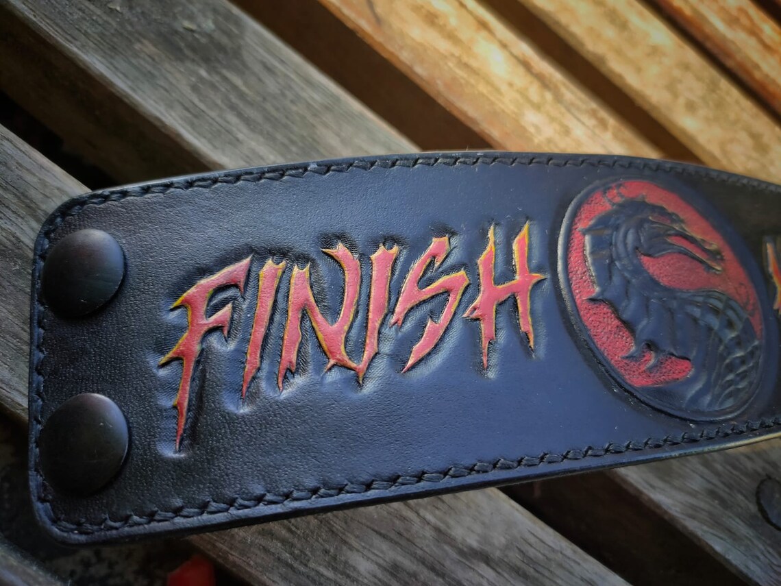 Dragon Style Leather Bracelet Cuff