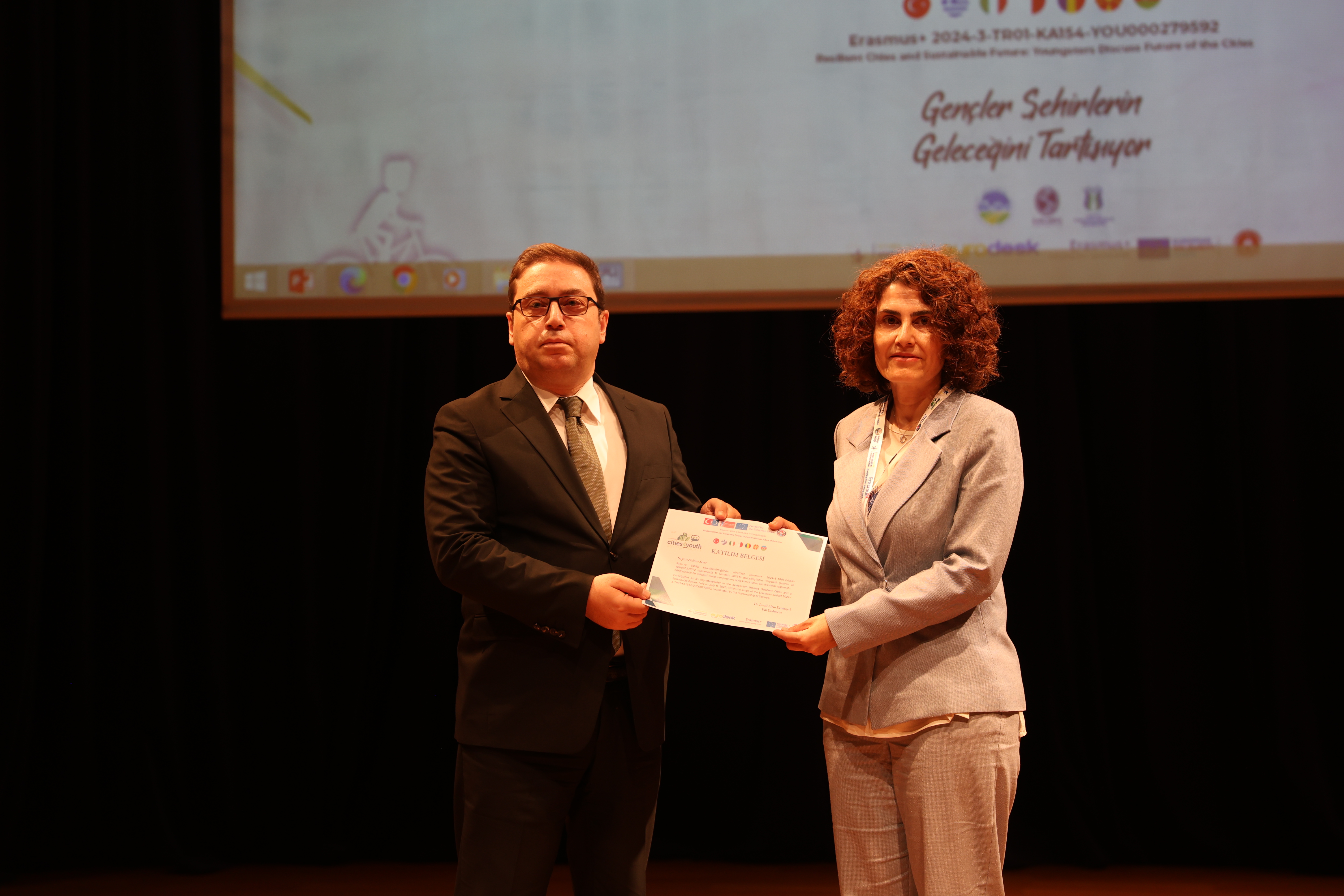 Certificate Ceremony at the Symposium