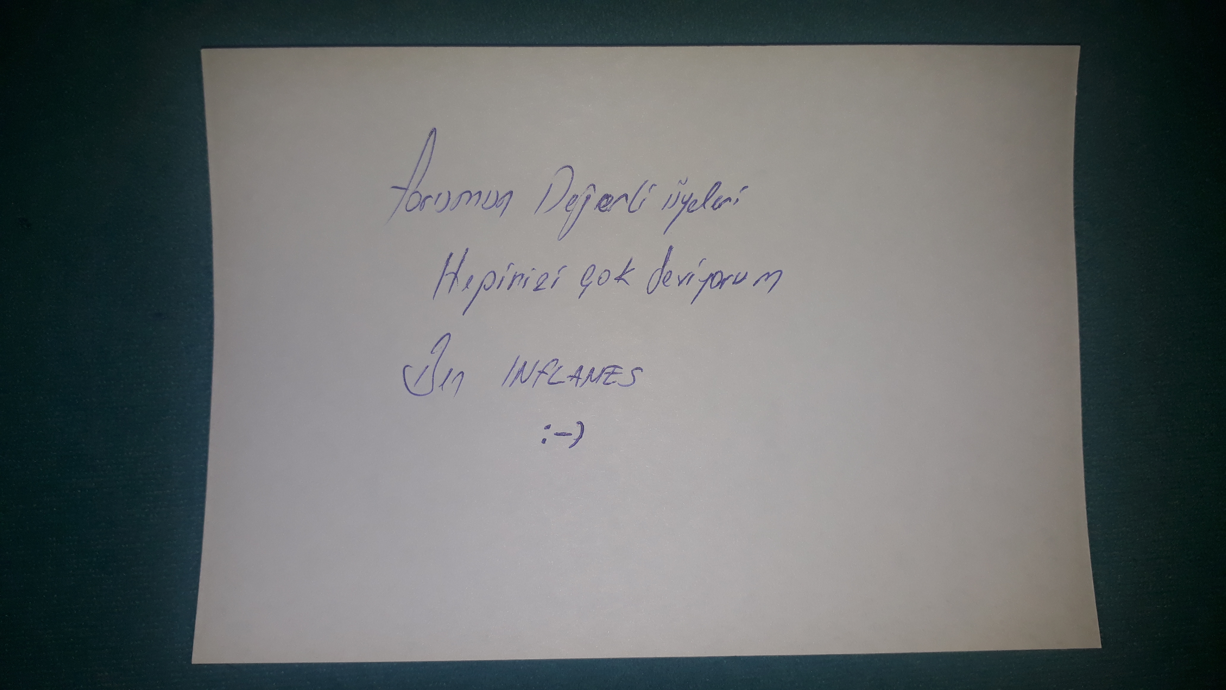 El yazimizi yollayalim :)