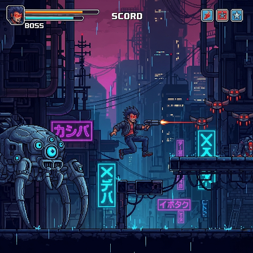 Cyber Punk 2D Görseli