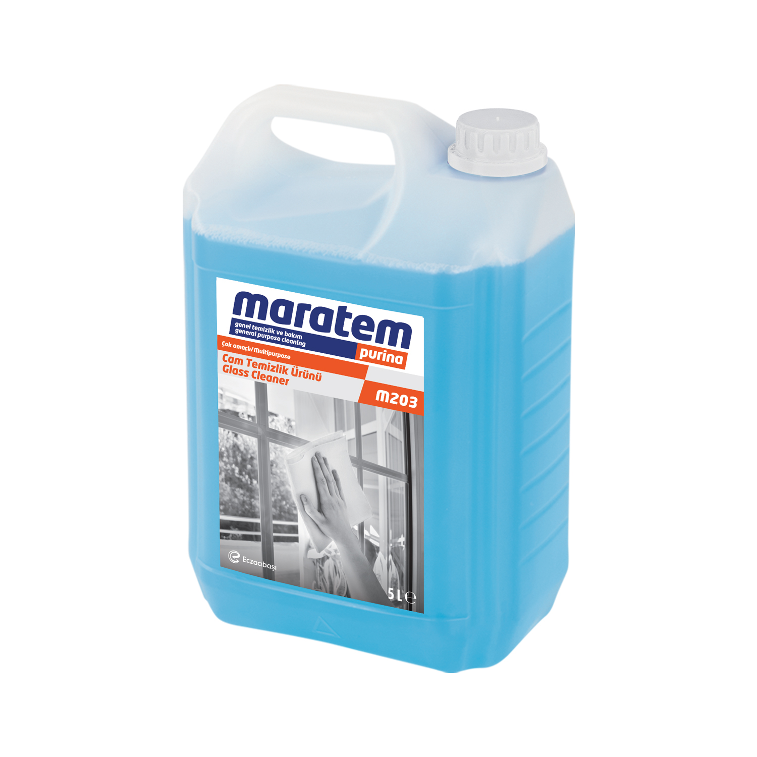MARATEM M-203 CAM TEMİZLİK ÜRÜNÜ 5 LT