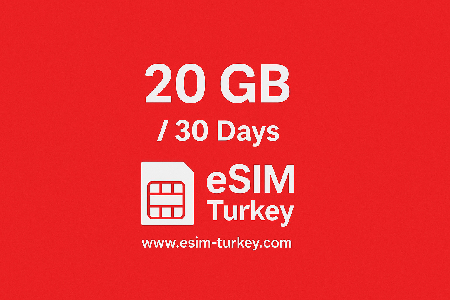 20 GB 30 Days eSIM