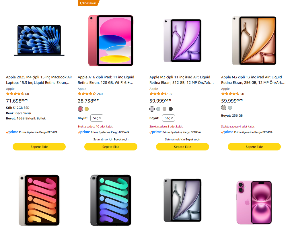 Apple Ürünlerinde Karne Günü İndirimi (Son Gün)